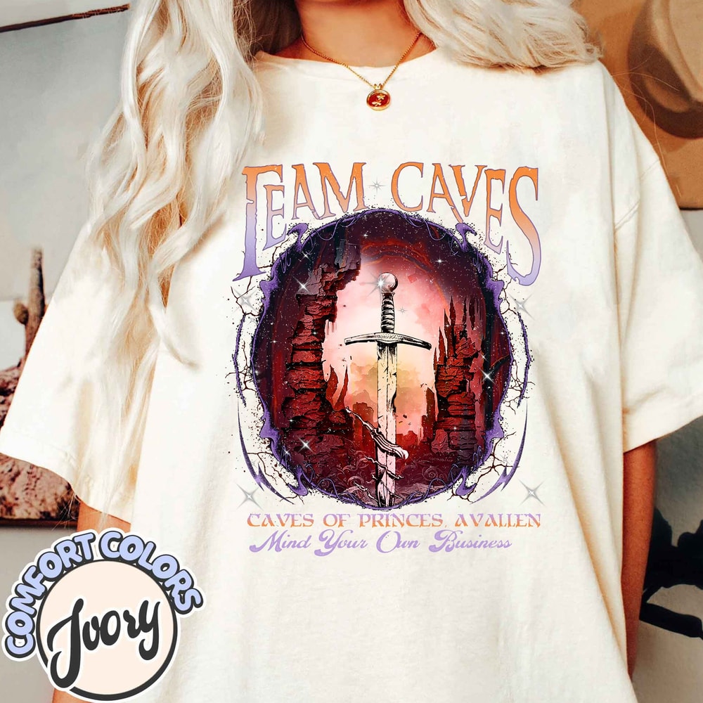 Team Caves Crescent City Fan Shirt, House Of Flame And Shadow Inspired Tee, Avallen Fae Bryce Quinlan, Sjm Merch, Team Caves Hofas.jpg