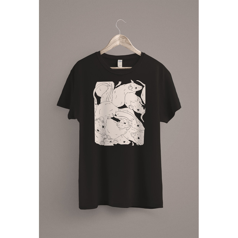 Creepy Cute Rat Shirt Rat Lover Gifts Pet Rats T-Shirt Animal Lover Tee Punk & Grunge Clothing.jpg
