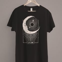 la lune the moon t-shirt tarot cards witch clothing wicca