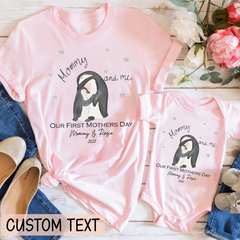 Our First Mother's Day Shirt, Mother's Day Gift, Matching Mommy And Me Shirts, Custom Mother's Day Shirt, Mother's Day Mommy And Me Outfit.jpg