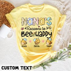 personalized grandma shirt, nana shirt with grandkids name