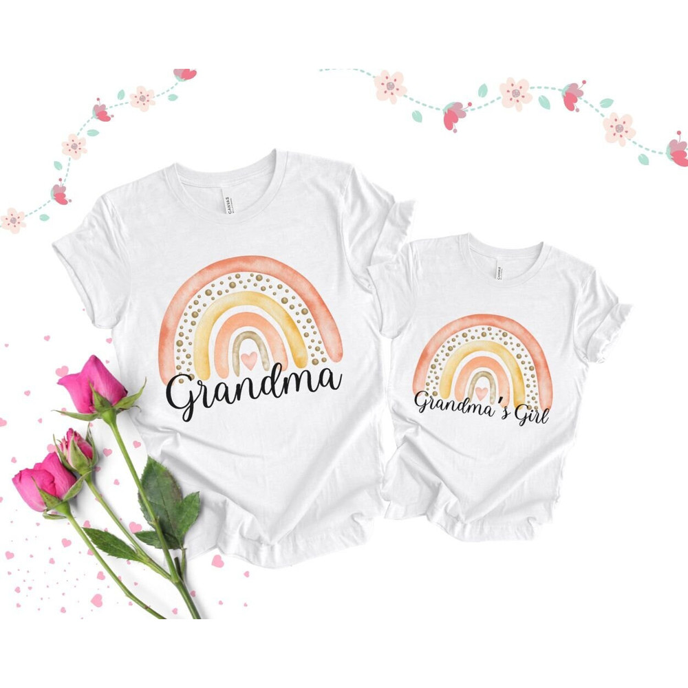 Matching grandma shirt Boho Grandma Shirt Grammy and me shirt Grandma and me shirts Grandma and granddaughter matching TShirt Pregnancy Gift 1.jpg