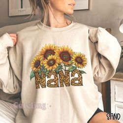 nana sweatshirt, sunflower grandma sweatshirt, gift for new