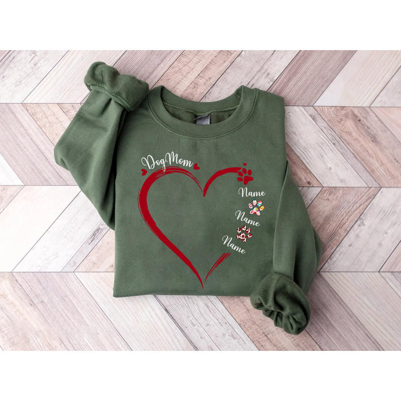 Custom Dog Mama Sweatshirt, Dog Lover Gift, Dog Sweatshirt, Custom Gift, Dog Mom Gift Tee, Personalized Gifts, Dog Mom Hoodie, Gift for Her.jpg
