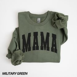 varsity mama sweatshirt, retro checkered mama sweatshirt, tr
