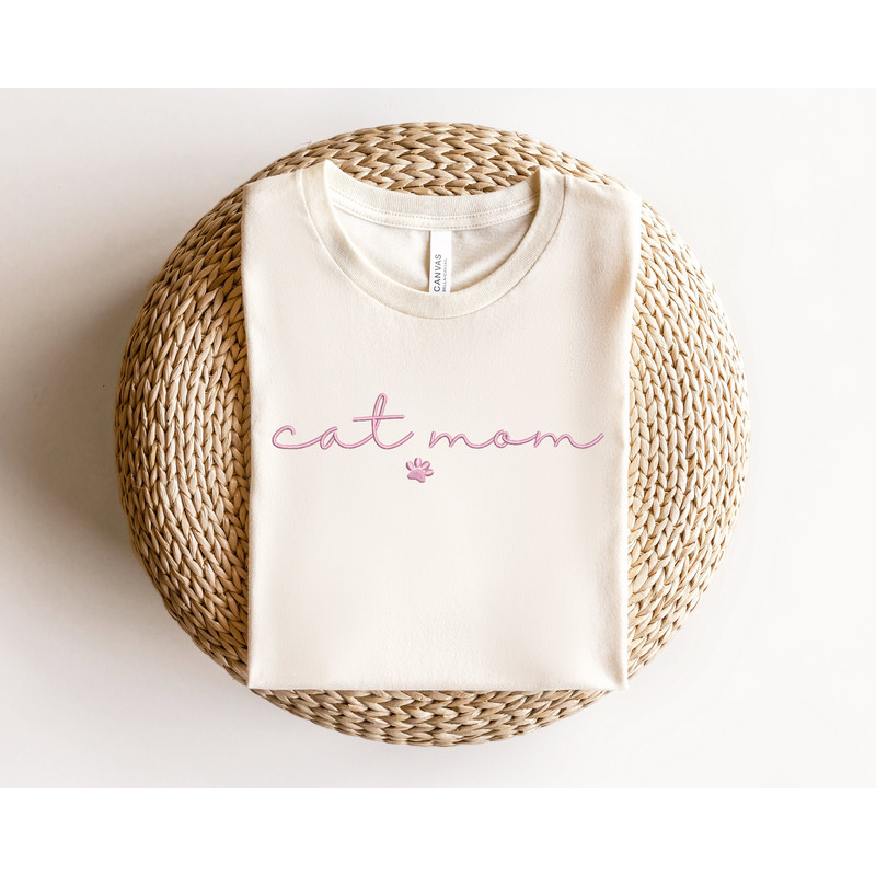 Embroidered Cat Mom Shirt, Embroidered Mom Shirt, Embroidered Gift For Cat Mom Shirt, Embroidered Cat Mom Sweatshirt, Mothers Day Gift.jpg