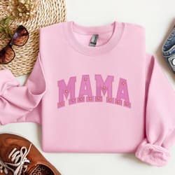 embroidered mama shirt, flowered mama sweatshirt, embroidere
