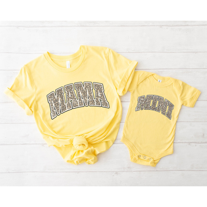 Leopard Mama And Mini Shirt, Mama Shirt, Mini Shirt, Mother's Day Shirt, Mother's Day Gift, Gift For Mom, Mother's Day Shirt, Cool Mom Shirt.jpg