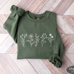 wildflowers sweatshirt, wildflower tshirt, mothers day gift