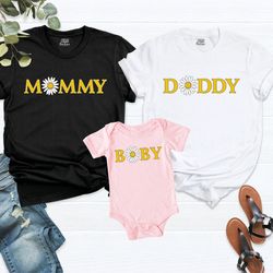 daisy first birthday family shirts, 1st birthday tee for mom