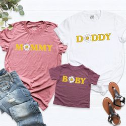daisy matching family shirts, 1st birthday shirts for mom an