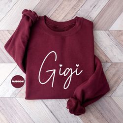 gigi sweatshirt, cute grandma hoodie, new grandmother outfits