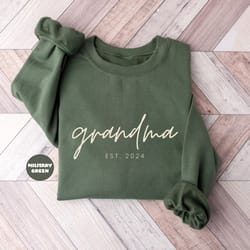 personalized grandma hoodie, custom grandmother sweatshirt wear
