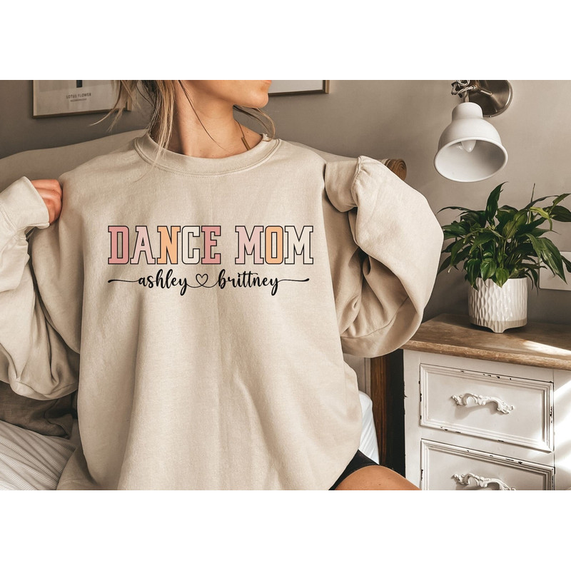 Custom Dance Mom Sweatshirt, Dance Mom Sweatshirt, Dance Mom Gift, Dance Mama Sweatshirt, Dance Team Mom, Dancer Mom, Custom Mom Sweatshirt 3.jpg
