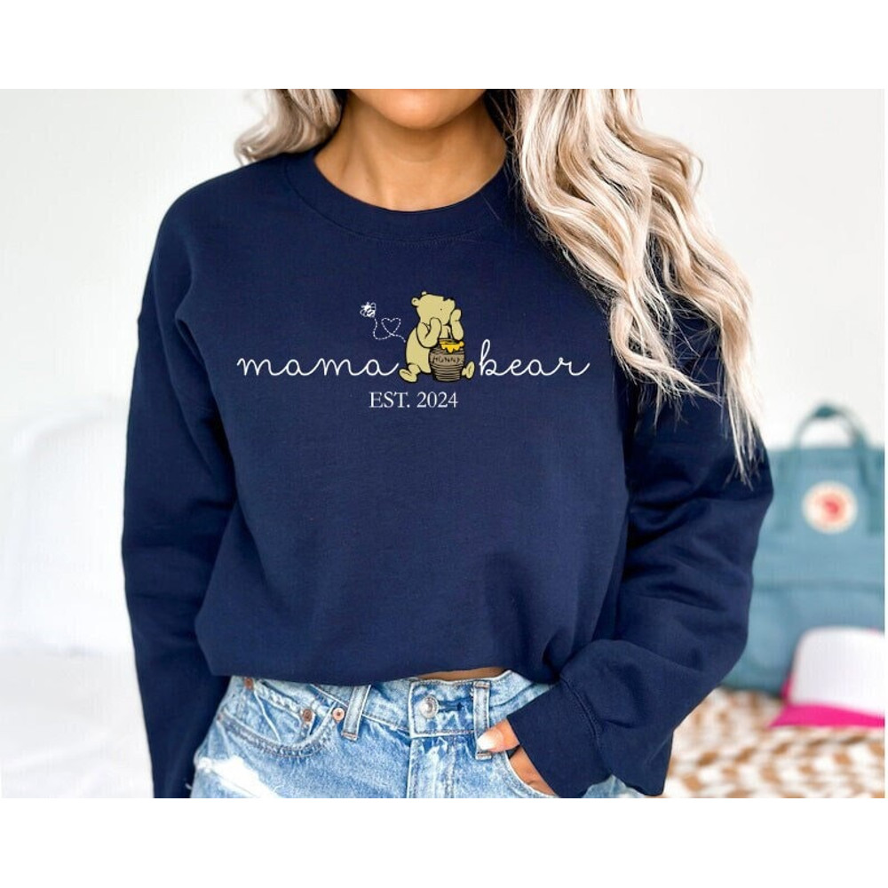 Custom Mothers Day Mama Bear Hoodie, Mothers Day Sweatshirt, Gift For Mother's Day, Retro Mama Hoodie, Mama Sweatshirt, Mama Est Shirt.jpg