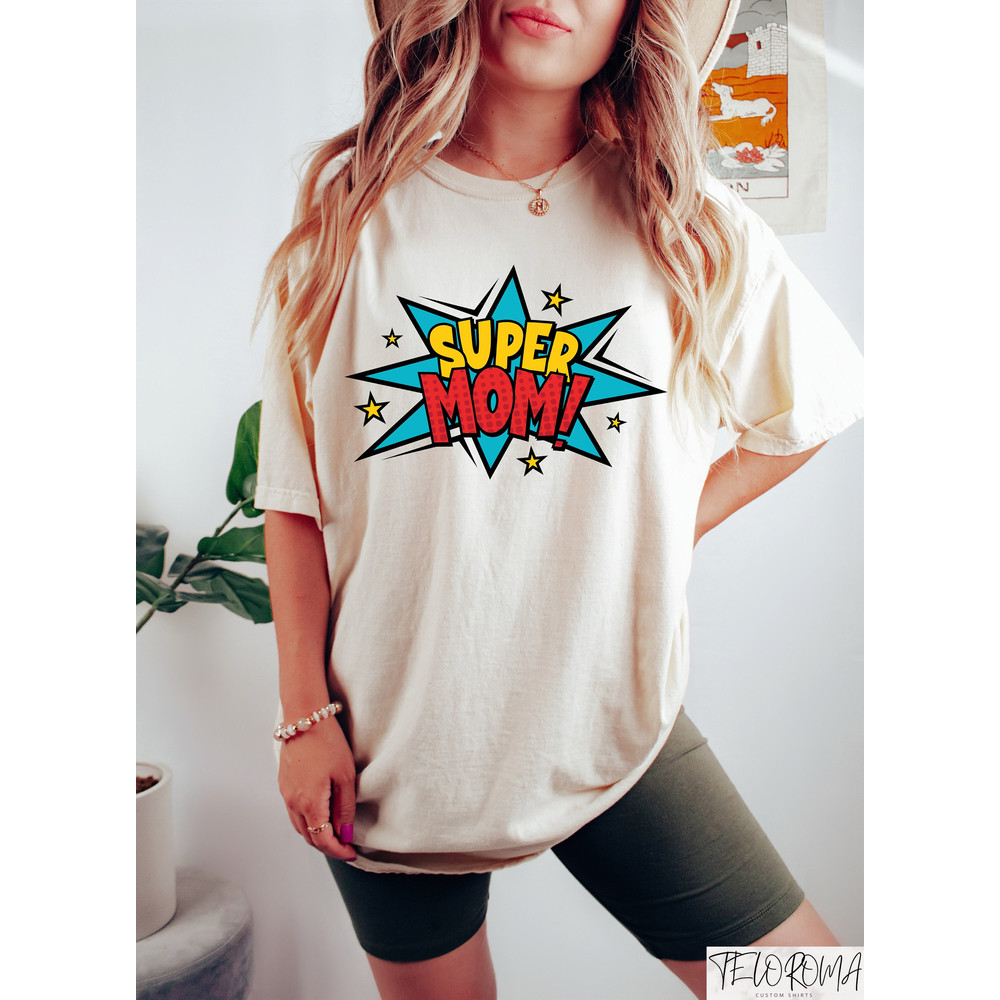 Retro Comfort Super Mom Shirt, Cozy Super Mommy Sweatshirt, Mother's Day Shirt, Super Mama Hoodie, Gift for Mom, Cool Mom Crewneck, Mother.jpg