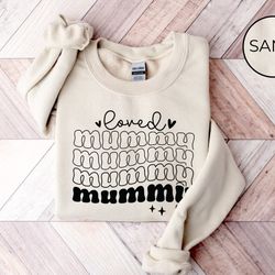 loved mummy tee, mothers day sweatshirt, mothers day gift, mama crew