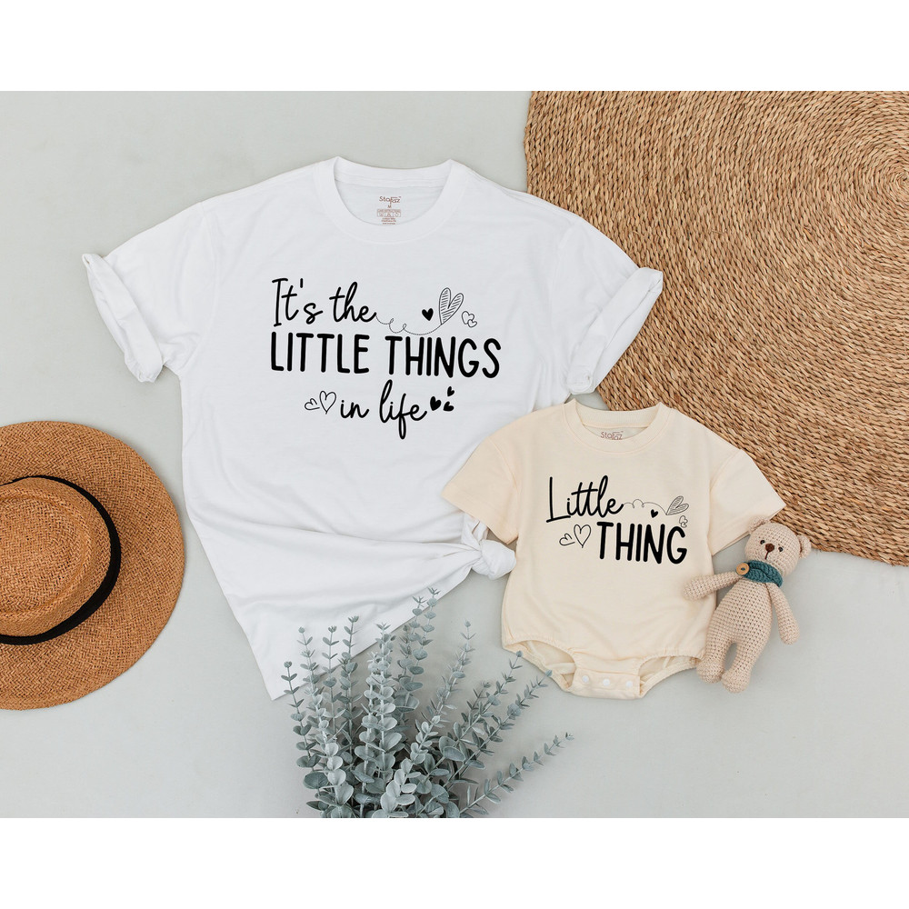 It is The Little Thing In Life, Personalized Mama And Mini Shirts, Mother's Day Gift, Mom and Daughter, Matching Mommy and Me Outfit.jpg