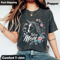 floral unicorn shirt, magical mom flower tee, unicorn shirt, unicorn l