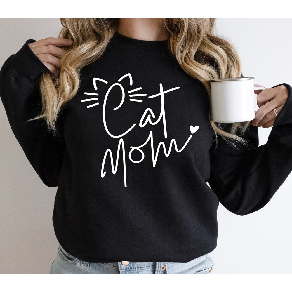 Cat Mom Shirt, Pet Lover T-shirt, Cute Cat Tee, Animal Lover Sweatshirt, Funny Cat Mom Shirt, Pet Lover Shirt.jpg