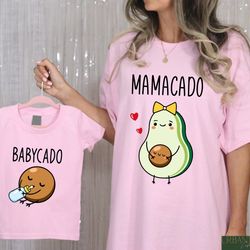 Mamacado Babycado Shirt, Matching Mama and Baby Tshirts, Family Matchi
