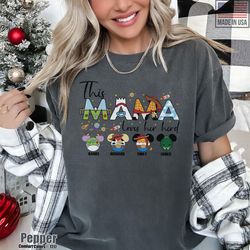 custom toy story mama with kids shirt, this mama loves her herb, toy s