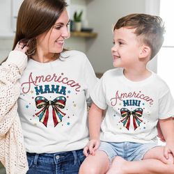 american mama and mini coquette shirt, american mama tee, mama and min