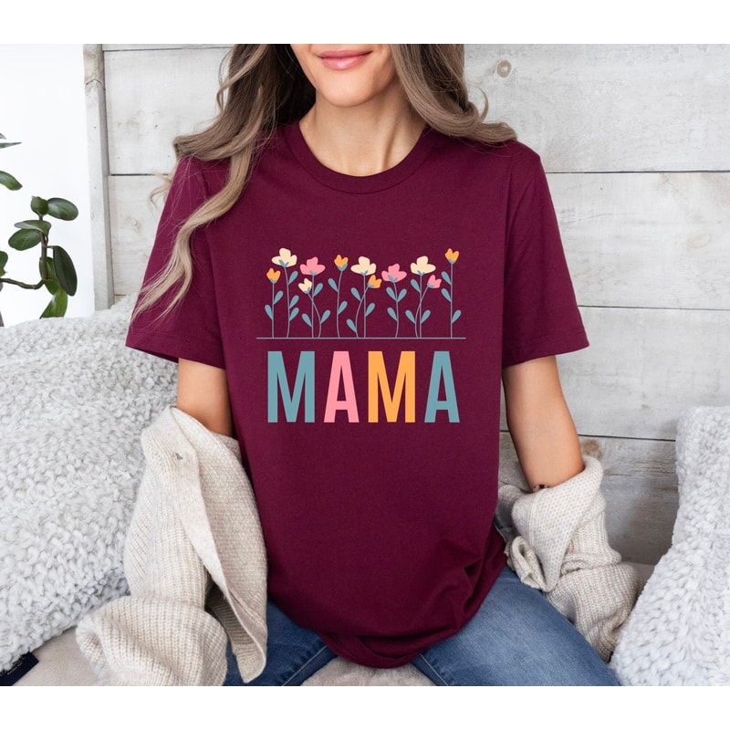 Cute Gardener Mama Shirt, Gift For Mothers Day, Flower Mama Shirt, Floral Mama Shirt, Flower Lover Mama Shirt, Mothers Day Gift, Mom Shirt.jpg
