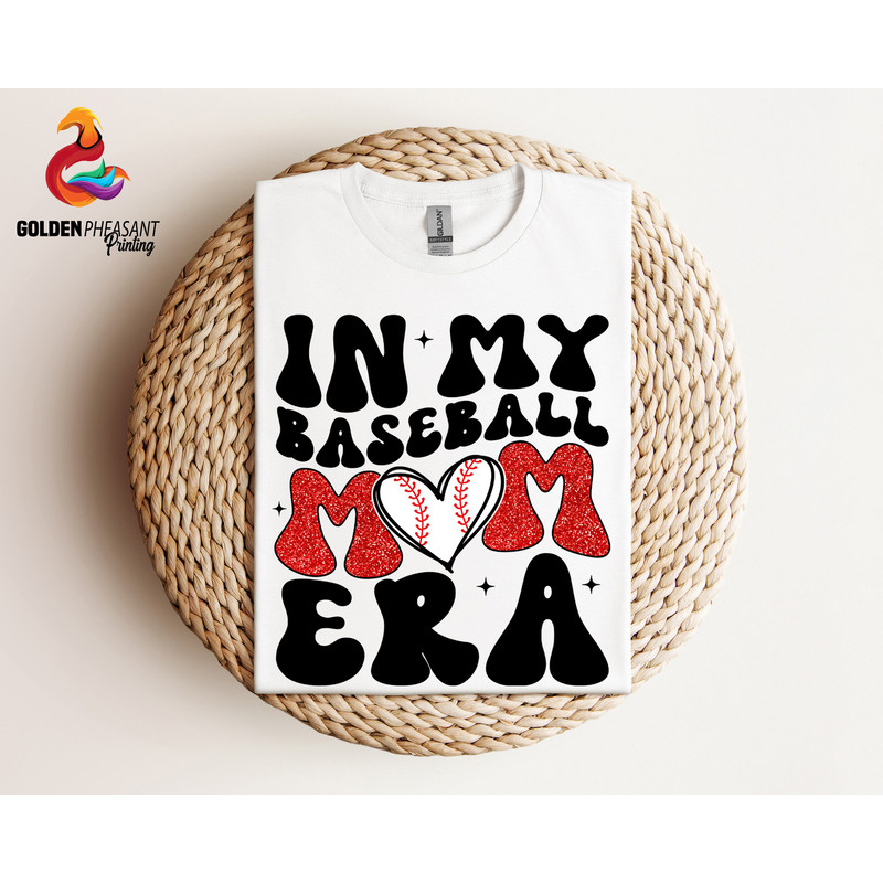 In My Baseball Mom Era Shirt, Game Day Sweater, Baseball Shirt, Sports Mom Shirt, Baseball Mom Tee, Baseball Lover Shirt, Mother's Day Gift.jpg