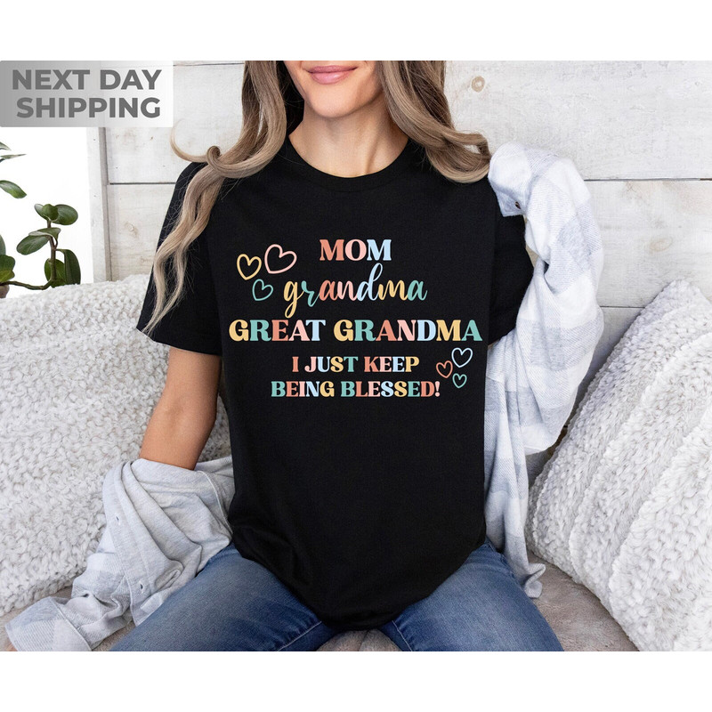 Great Grandma Shirt, Nana Shirt, Mother's Day Shirt, Gift For Grandma, Pregnancy Announcement, Great-Grandma Gift, Baby Announcement Shirt.jpg