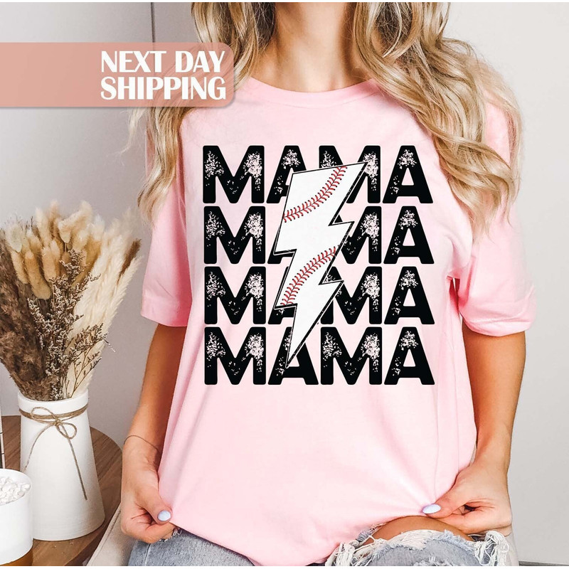 Mama Baseball Shirt, Distressed Baseball, Baseball Mom Life, Sports Mom Shirt, Baseball Season Tee, Baseball Mom Shirt, Game Day Shirt.jpg