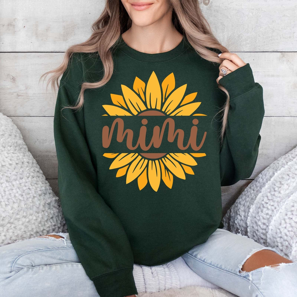 Mimi Sweatshirt, Sunflower Mimi Sweater, Flower Lover Mom Sweatshirt, Cute Shirt for Mother, Cute Mom Tee, Mom Sweatshirt, Mother's Day Gift.jpg