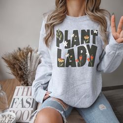 Plant Lady, Plant Mom Sweatshirt, Funny Plant Lover, Boho Mama Sweatsh