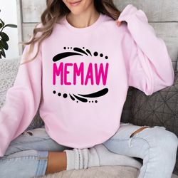 memaw sweatshirt, grandmother sweatshirt, memaw gift for mothers day, new grandparent gift, mothers day gifts