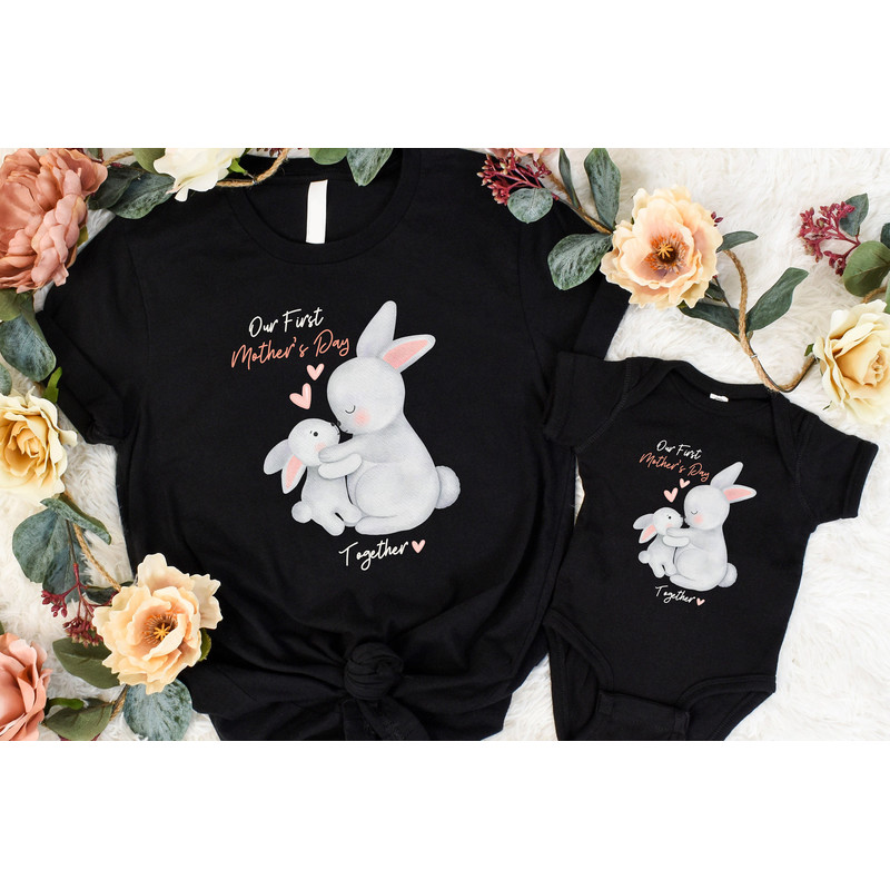 Our First Mothers Day Shirt, 1st Mothers Day, Mother Daughter Tees, Mommy and Me Shirt, Matching Mothers Day, First Time Mom, New Mom Shirt.jpg