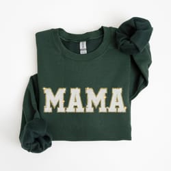 glitter mama sweatshirt, glitter embroidered mama, mama sweatshirt, ma