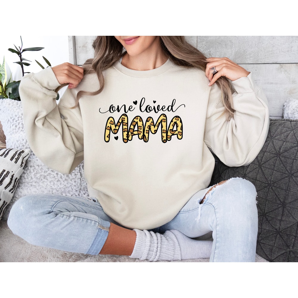 One Loved Mama Sweatshirt, Mama Sweatshirt, Mama Gift, Mama Pregnancy Announcement Sweater, Mama Gifts, Mom Gift, Gift For Mom, Mom Sweaters 2.jpg