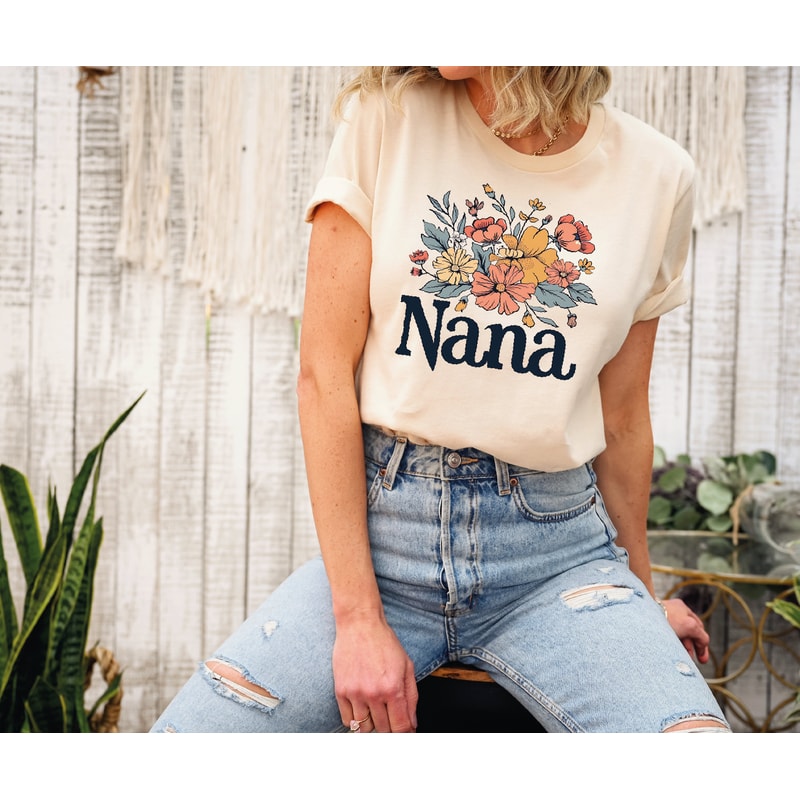 Floral Nana Shirt, Nana Shirt, Wildflower Nana Shirt, Grandma Shirt, New Grandma Tee, Nana Mothers Day Shirt, Granny Shirt,Nana Flower Shirt.jpg