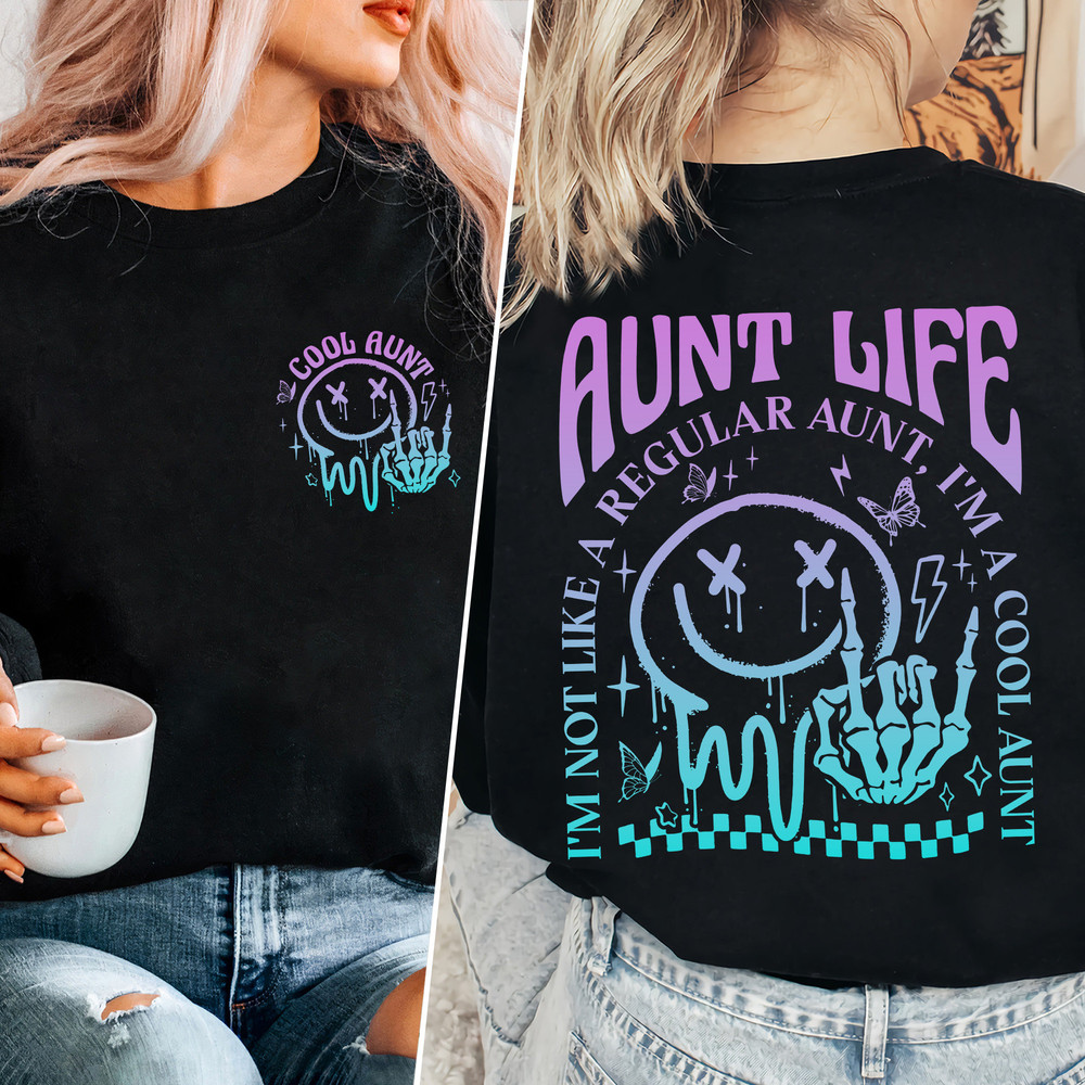 Cool Aunts Shirt, Cool Aunt Gift, Auntie Life Shirt, Gift for Her, Elder Emo Club, Motherhood, Cool Aunt Shirt,Emo Aunts Club,New Aunt Shirt.jpg