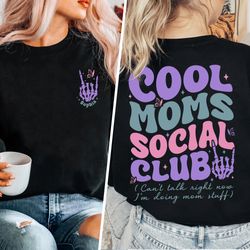 cool moms social club shirt, mama shirt, mom shirt, rocker mom gifts,
