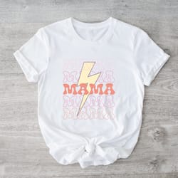 mama sweatshirt, acdc mama sweatshirt, lightning bolt mama shirt, moth
