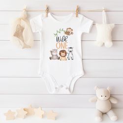 wild one birthday shirt, first birthday shirt, safari birthday outfit
