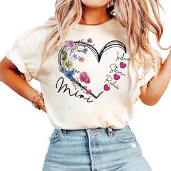 custom mimi shirt, grandma established shirt, new grandma gift, mother day gift, mimi shirt for women, mimi shirt