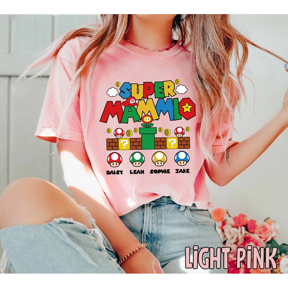 Super Mammi T-shirt, Personalization Super Mommio Sweatshirt, Super Daddio Kiddo Matching Shirt, Mother's Day Custom Shirt, Gift For Mom.jpg
