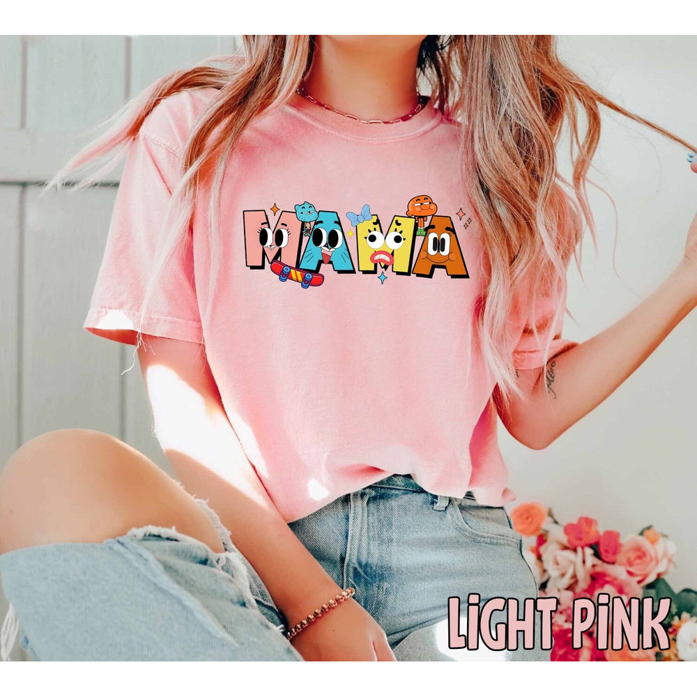 The Amazing World Of Gumball Mama T-shirt, Gumball Family Shirt, Darwin Mom Shirt, Mother's Day Gift, New Mom Gift, Funny Mom Shirt.jpg