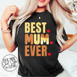 Best Mum Ever Shirt, Bluye Mom Shirt, Retro Chilli Heeler Shirt, Bluye Mum Family Shirt, Retro Rad Mom Bluye Shirt