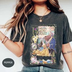 comfort color vintage belle shirt, retro disney beauty and the beast s