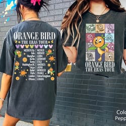comfort color vintage orange bird the eras tour shirt, disney orange b