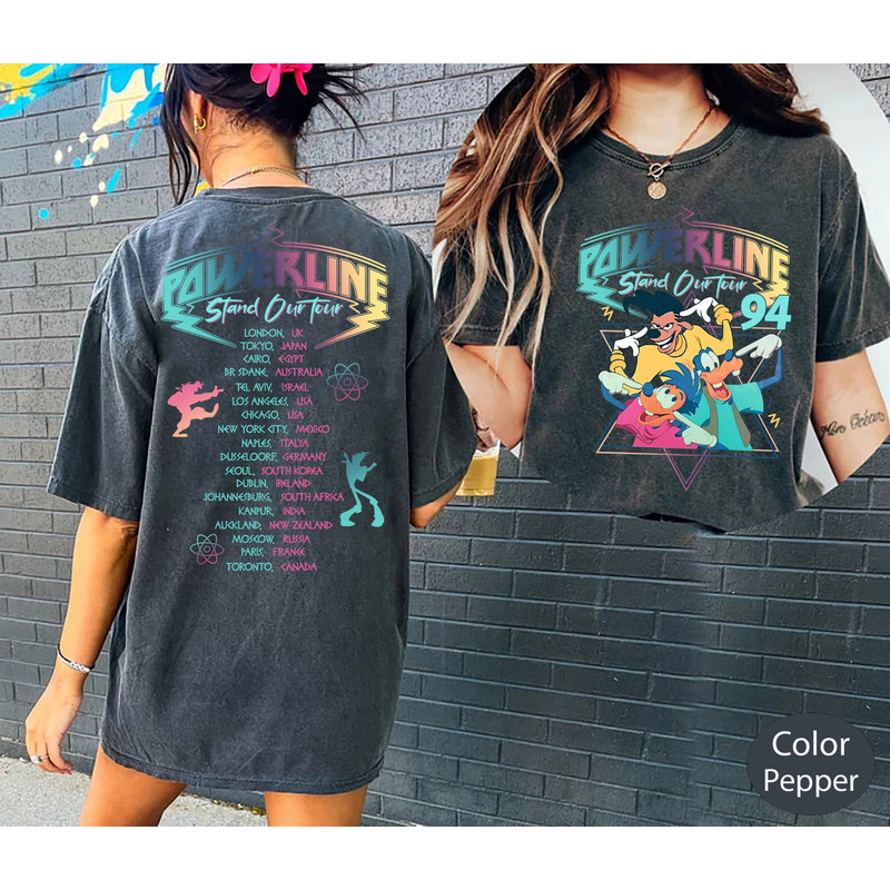 Comfort Colors Retro 90s Goofy Movie Shirt, Max Goofy Roxanne Powerline Shirt, Disney World Tour Shirt, Goofy Movie Shirt, Disney Group.jpg