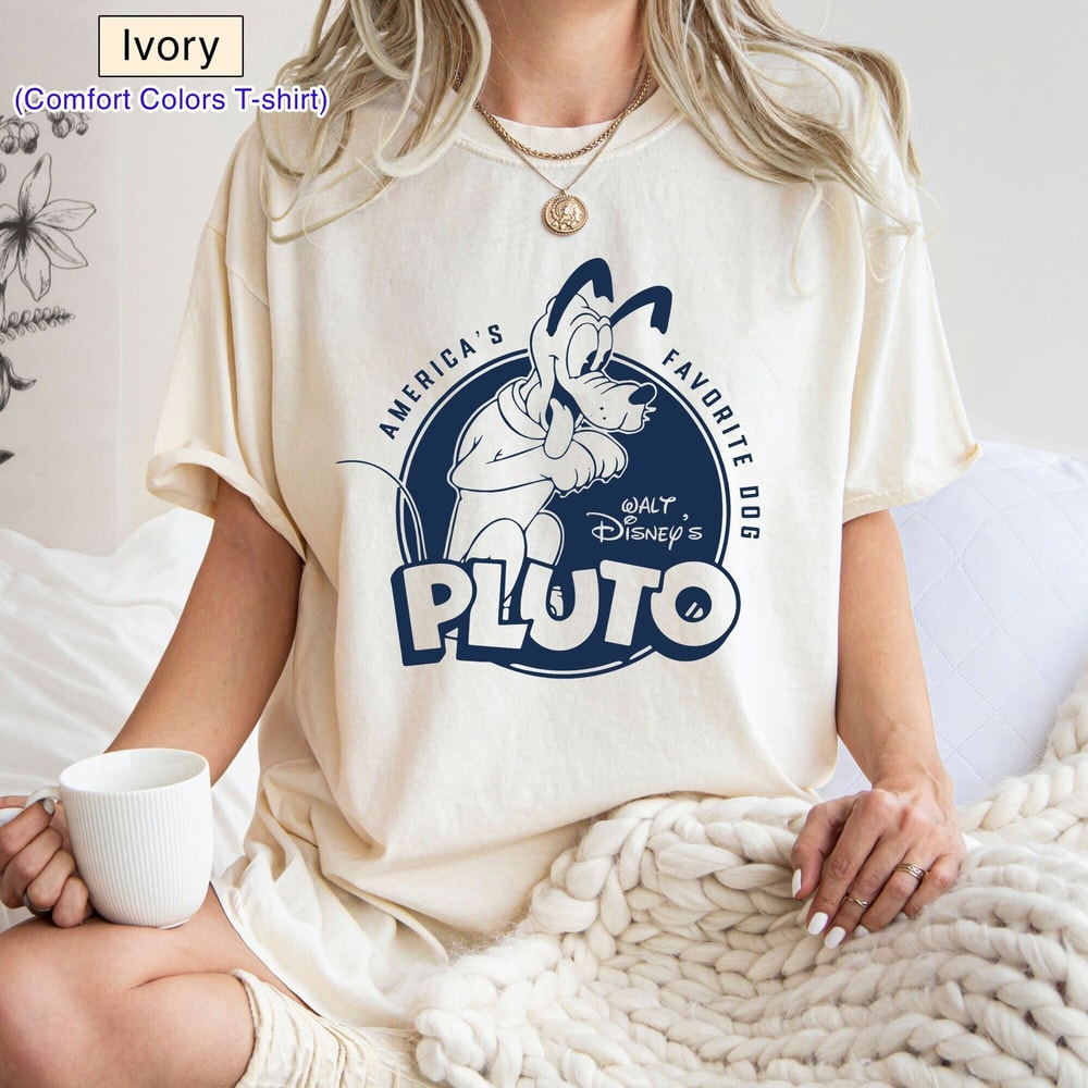 Cute Disney Pluto Dog Portrait Sketch Mickey And Friends Shirt, Magic Kingdom Trip Unisex T-shirt Family Birthday Gift Adult Kid Toddler Tee.jpg